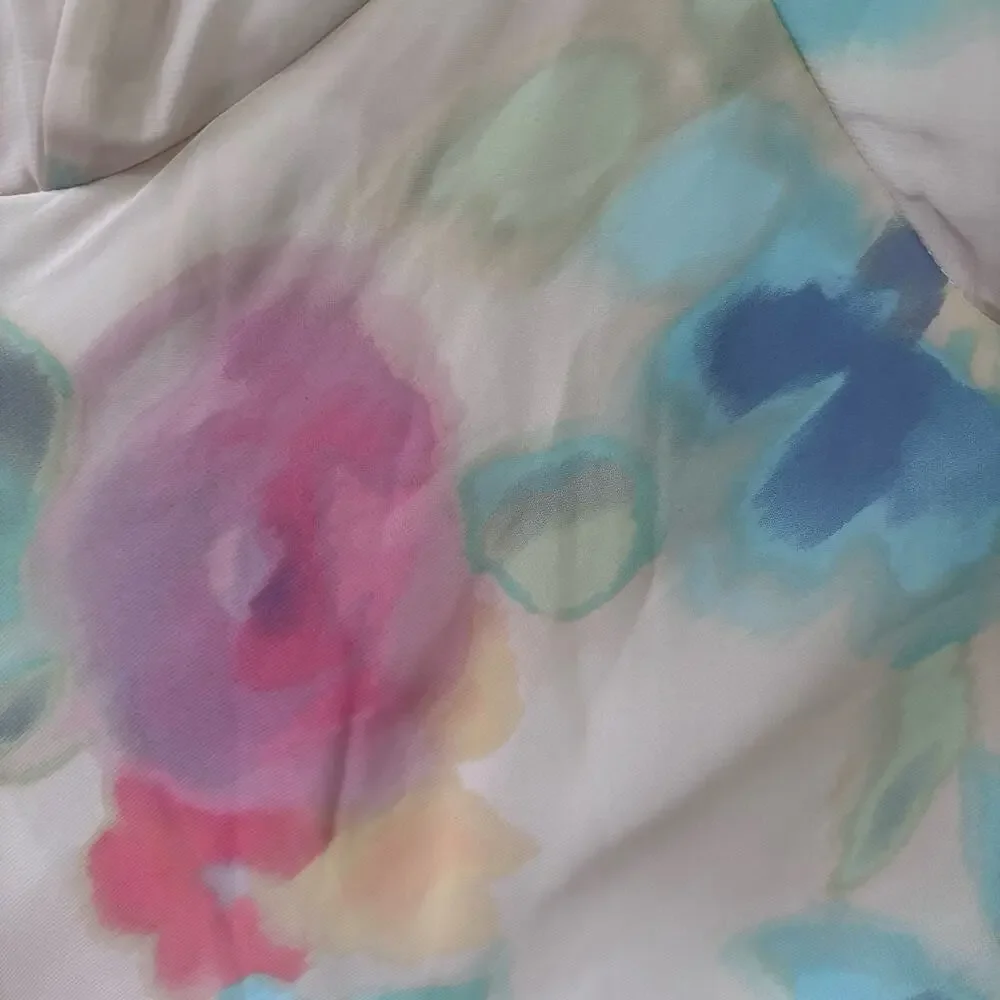 Taylor Watercolor Floral Flutter Sleeve Maxi Dress Size 14- Cottagecore - Picture 4 of 8